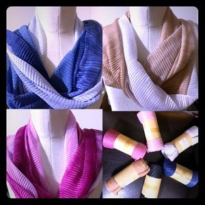 Ladies ombré oblong scarfs